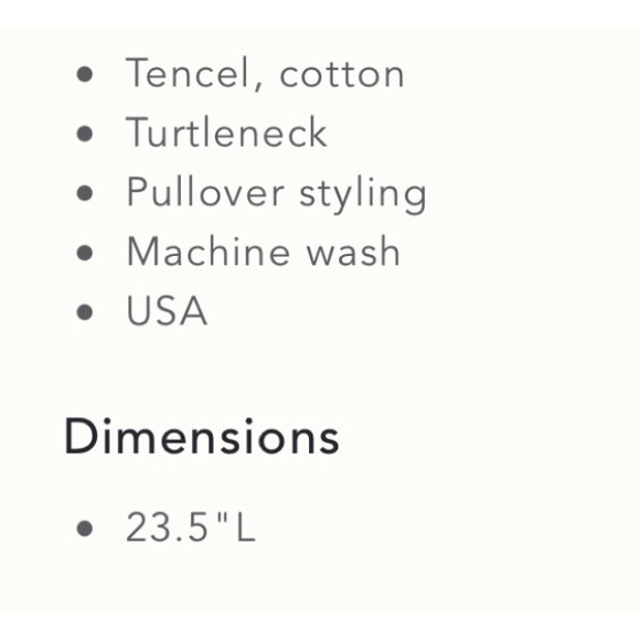 Anthropologie SET OF TWO COLORS Amy Turtleneck Tops NWT’s Size Large - Picture 11 of 13